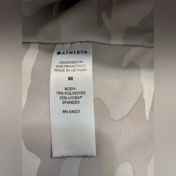 Athleta Elation 7/8 Tight Gray Camo Women's Size Large - Picture 4 of 12
